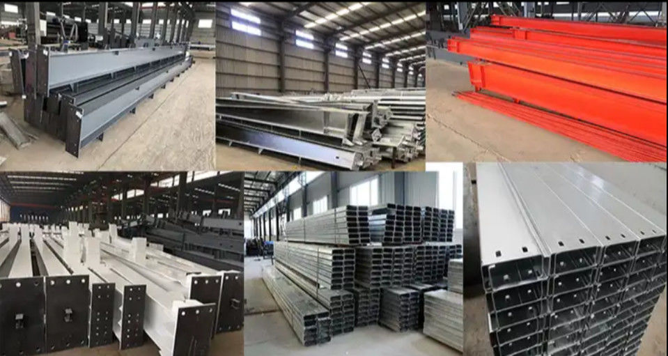 Q235 Çelik Sınıfı ve Sandviç Panel Duvarlı Dayanıklı Çelik Yapı Atölyesi