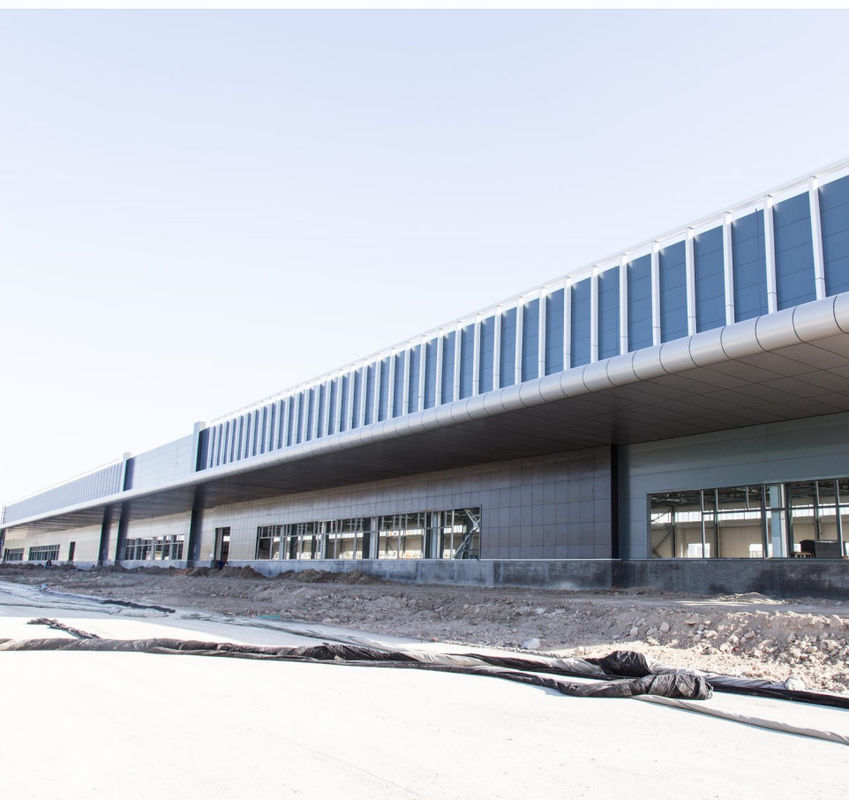 Q345B Q235B Prefab çelik yapı atölyesi Metal çerçeve atölyesi Büyük aralık