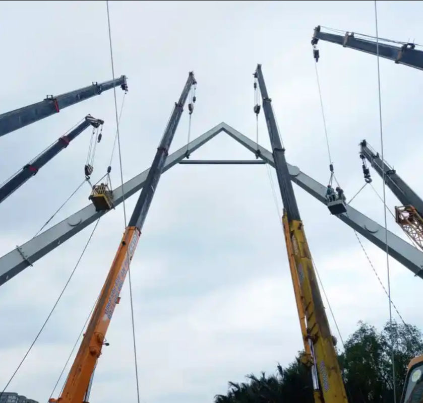 200 Tipi Modüler Çelik Köprüler Geçici Çelik Bailey Köprüsü Deprem karşıtı