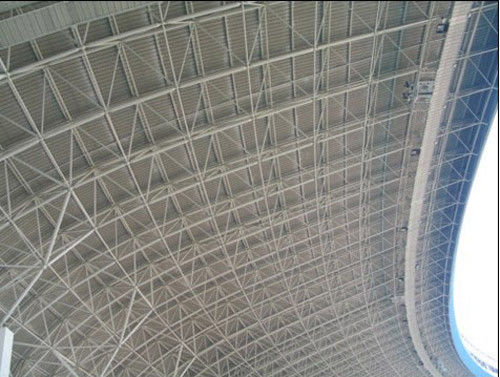 Büyük Aralıklı Pas Yıkıcı Prefab Metal Spor Salonu Binaları Okul İçin Çok Katlı Çelik Yapı