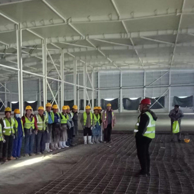 Büyük Aralıklı Korozyona Karşı Endüstriyel Çelik Yapısı Atölyesi Bina Yüksek Deprem Direnci