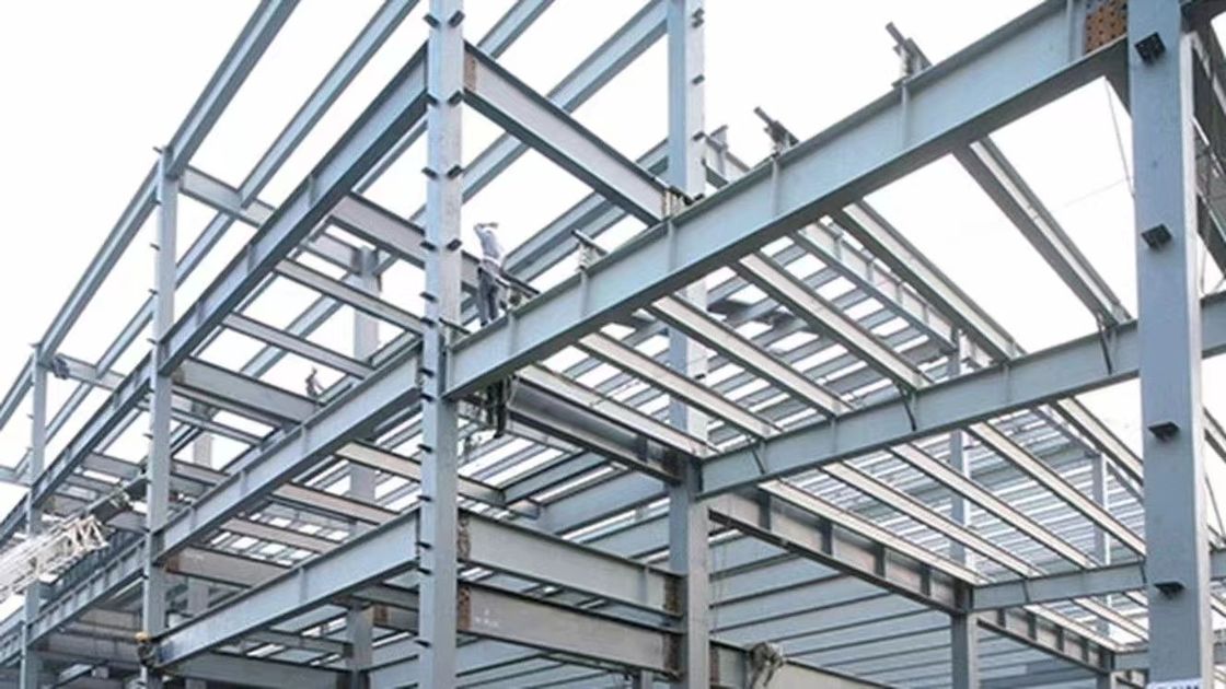 Hazır ev inşaatı için hafif çelik yapısı Metal özel inşaat atölyesi için çelik yapısı