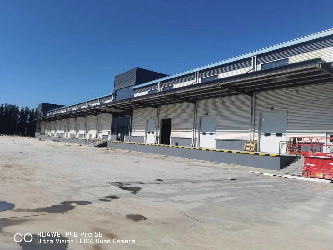 OEM Farmasötik Lojistik Prefabrik Metal Binalar H Bölüm Portal Çerçeve Bina Çelik Yapı