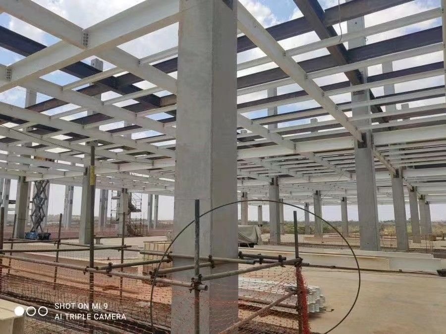 Büyük Aralıklı Soğuk Zincir Lojistik Parkı Hazırlatılmış Prefabrik Çelik Yapı Depolama İstasyonu Meyve İlacı için Depo